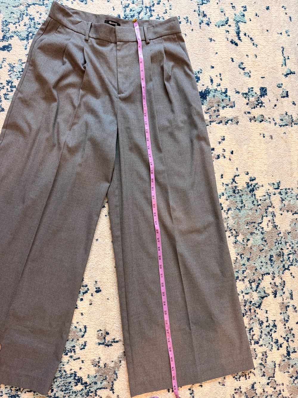 Madewell Super Wide Leg Trousers in Gray - Picture 4 of 11